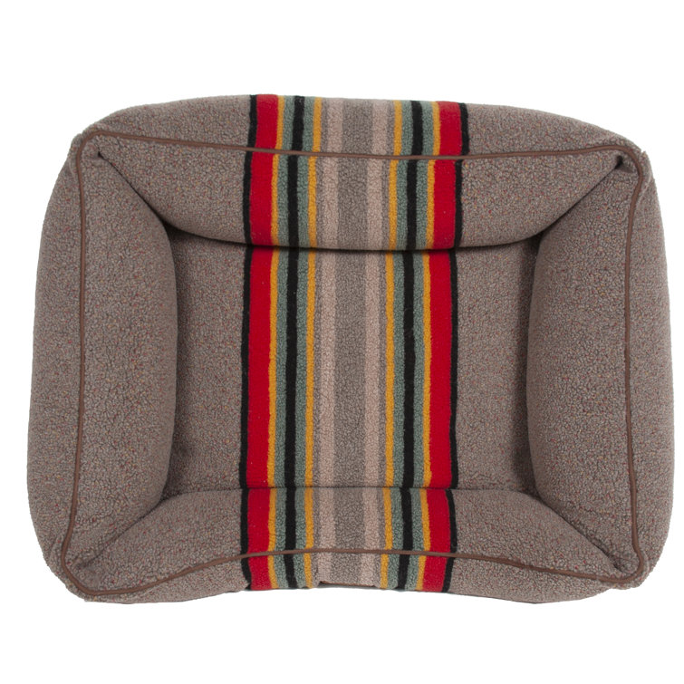 Medium Umber Striped Orthopedic Outdoor Pet Bed