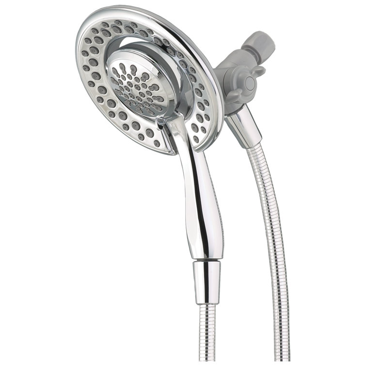 Chrome Dual Handheld and Rain Shower Head with Filter