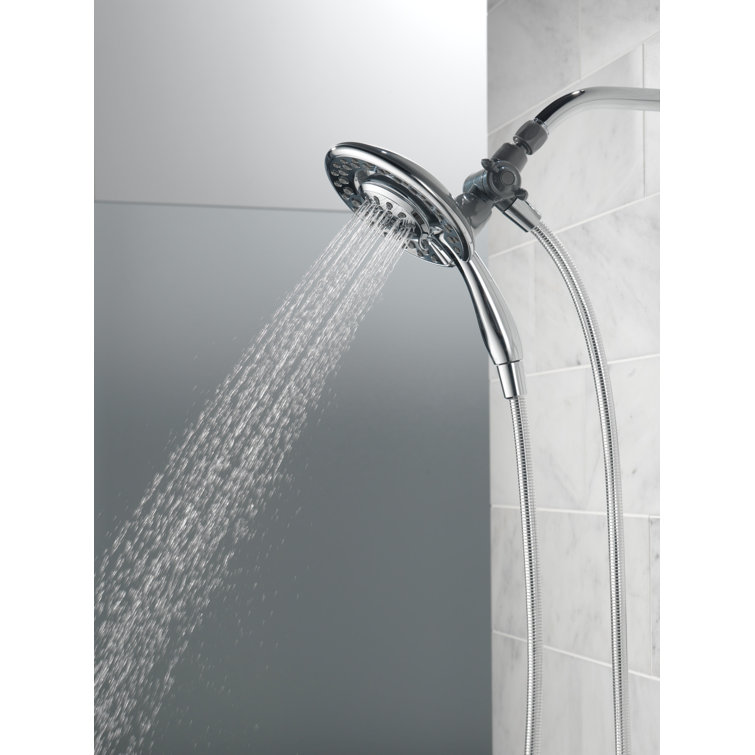 Chrome Dual Handheld and Rain Shower Head with Filter