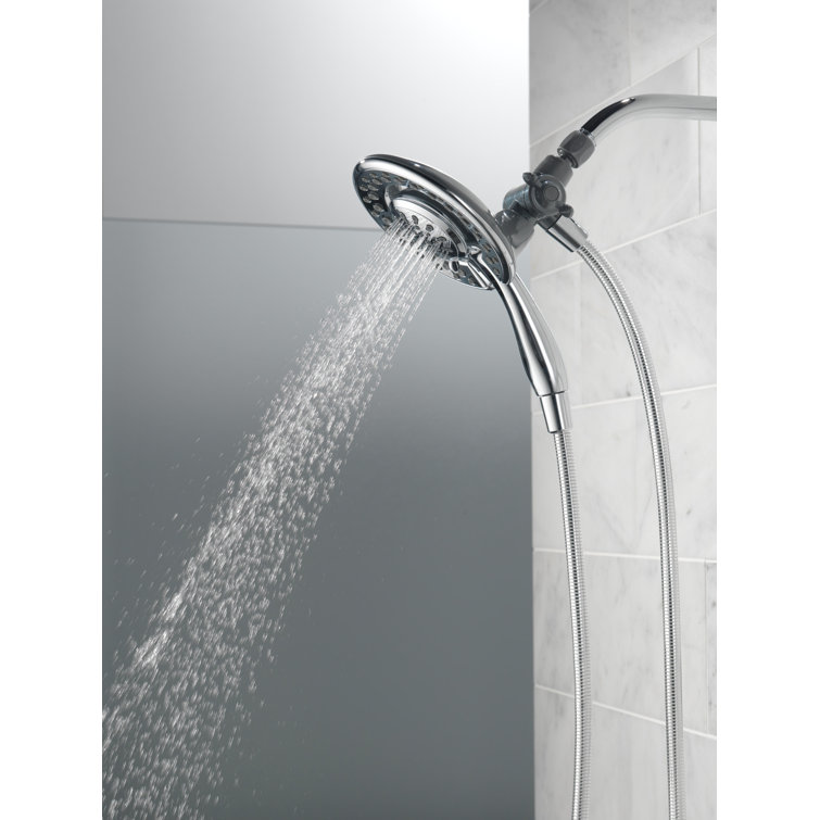 Chrome Dual Handheld and Rain Shower Head with Filter