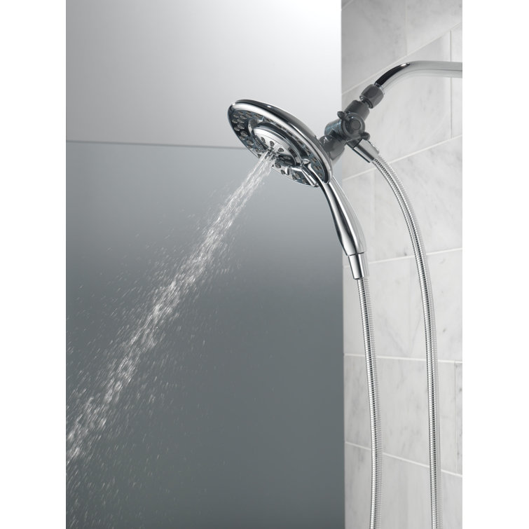 Chrome Dual Handheld and Rain Shower Head with Filter