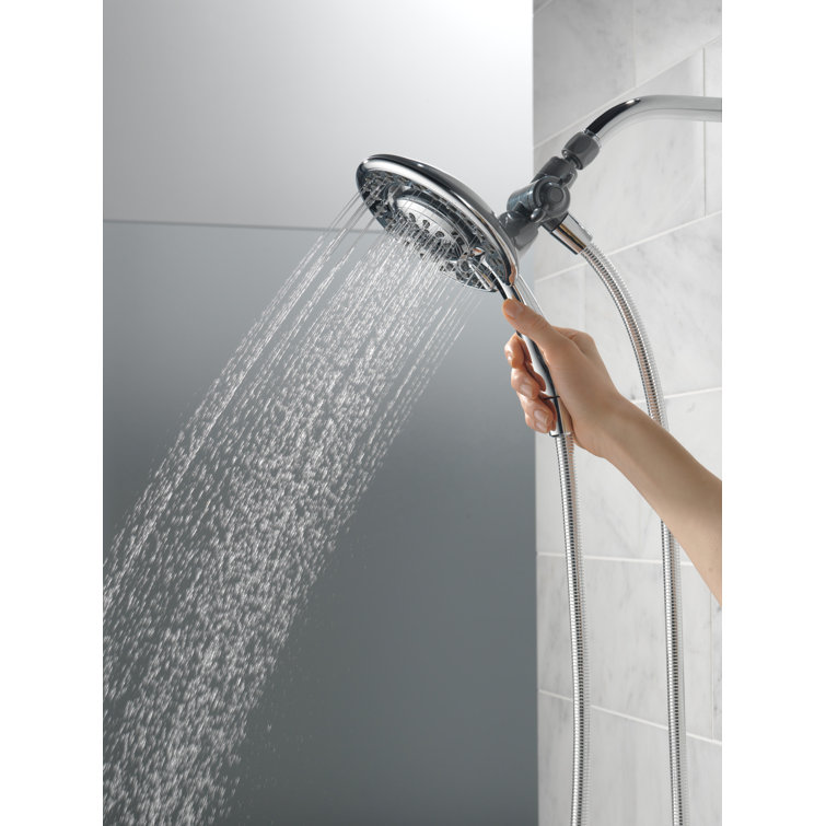 Chrome Dual Handheld and Rain Shower Head with Filter