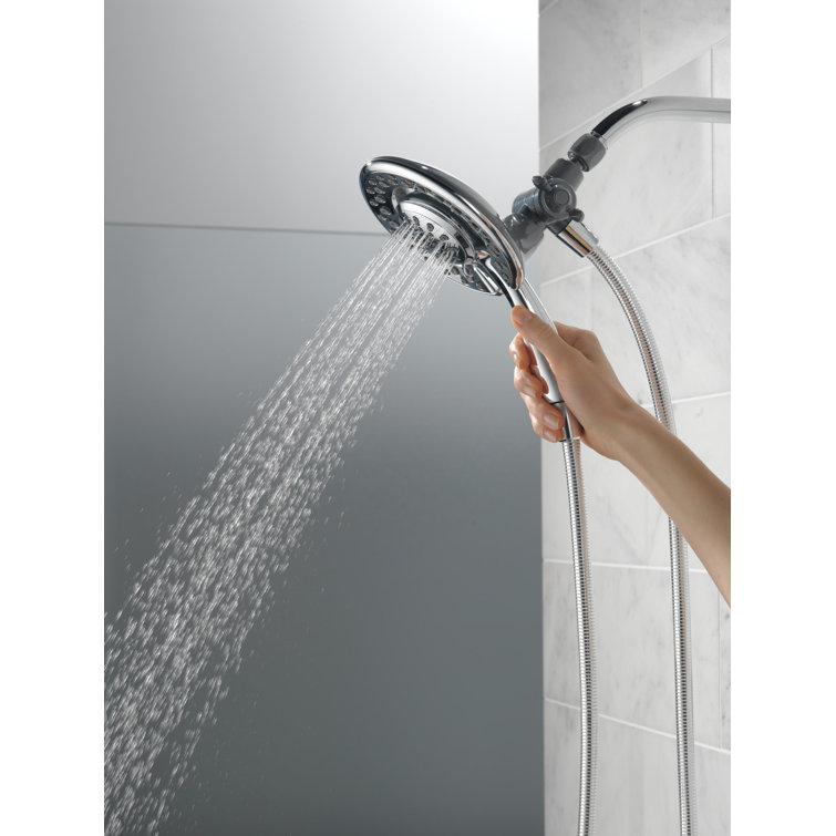 Chrome Dual Handheld and Rain Shower Head with Filter