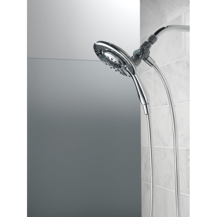 Chrome Dual Handheld and Rain Shower Head with Filter