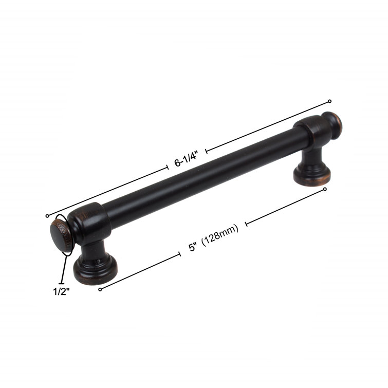 5-Inch Oil Rubbed Bronze Modern Bar Pull with Mounting Hardware