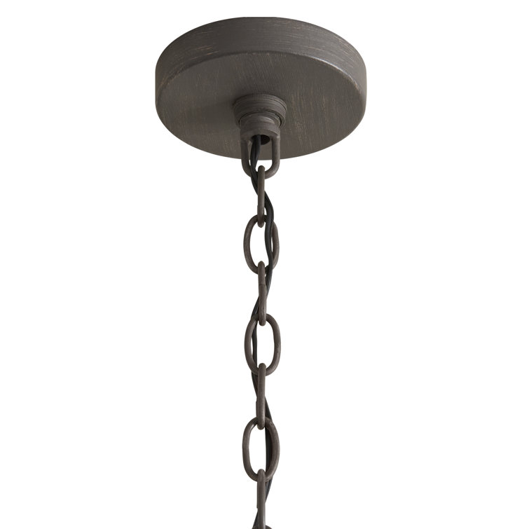 Nordic Grey Clear Glass 3-Light Drum Pendant