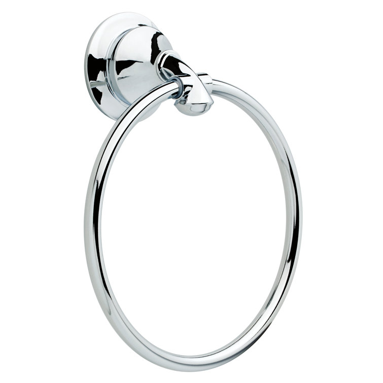 Polished Chrome Wall Mounted Towel Ring