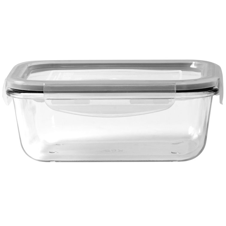 Clear Glass Meal Prep Storage Container Set - 7 Pieces