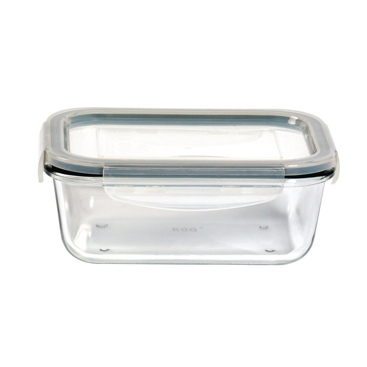 Clear Glass Meal Prep Storage Container Set - 7 Pieces