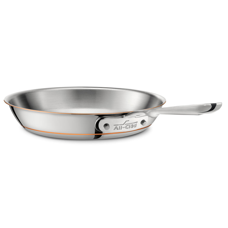 10" Copper Core Stainless Steel Fry Pan with Lid
