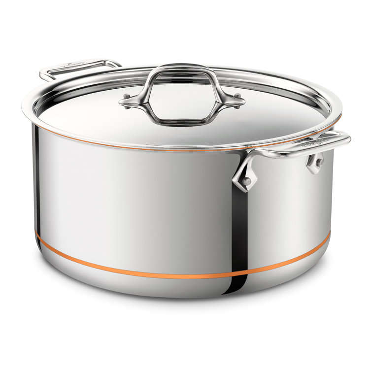 8-Quart Stainless Steel and Copper Core Stock Pot