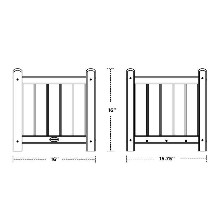 Sand Polywood 16" Outdoor Garden Planter