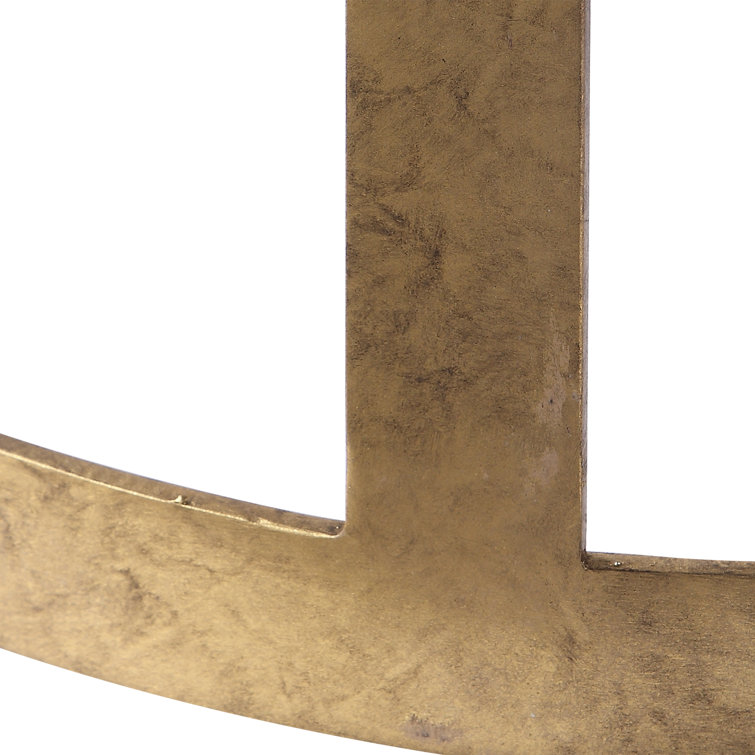 Antique Gold Metal Backless 26" Counter Stool with Linen Seat