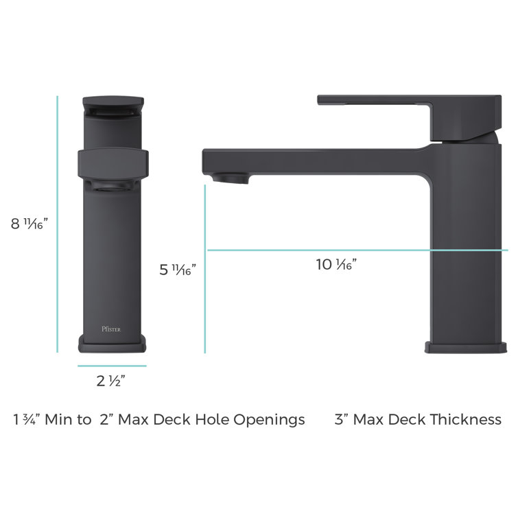 Deckard Matte Black Single Handle Roman Tub Faucet
