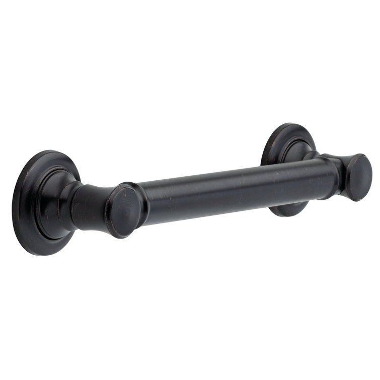 Venetian Bronze 12" Traditional Wall Mount Grab Bar