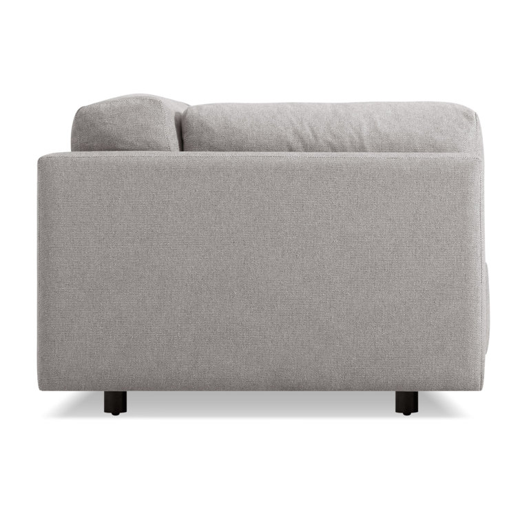 Sunday 82" Agnew Gray Textured Basketweave Cotton Blend Sofa