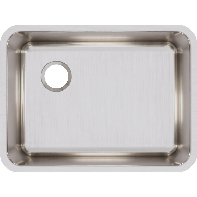Lustrous Satin Stainless Steel Single Bowl Undermount Sink