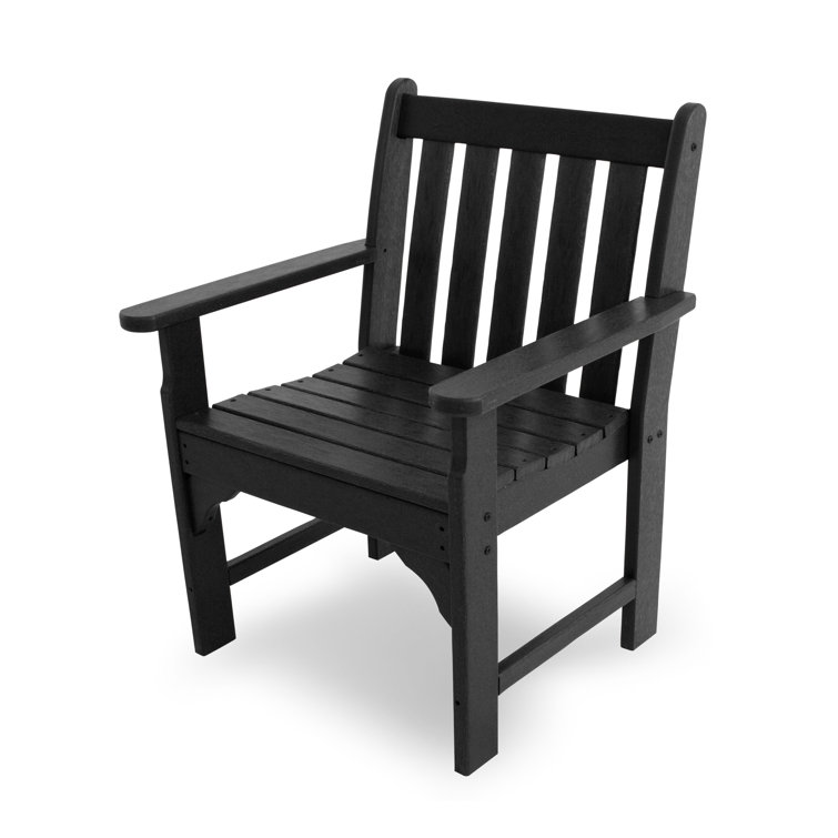 Vineyard Black Recycled Plastic Outdoor Garden Arm Chair
