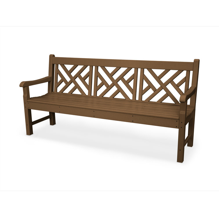 Eco-Friendly Teak 72" Chippendale Outdoor Bench