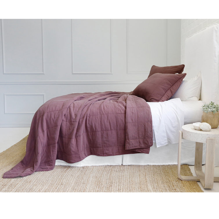 Antwerp Sky Blue King-Sized Cotton Quilted Coverlet