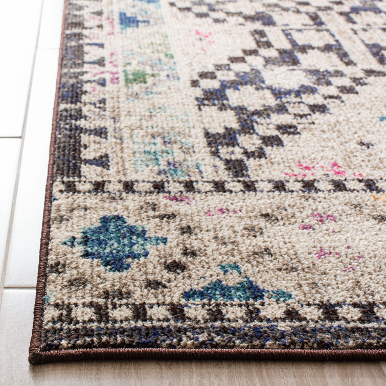 Chic Metro-Mod Black and Yellow Square Synthetic Area Rug