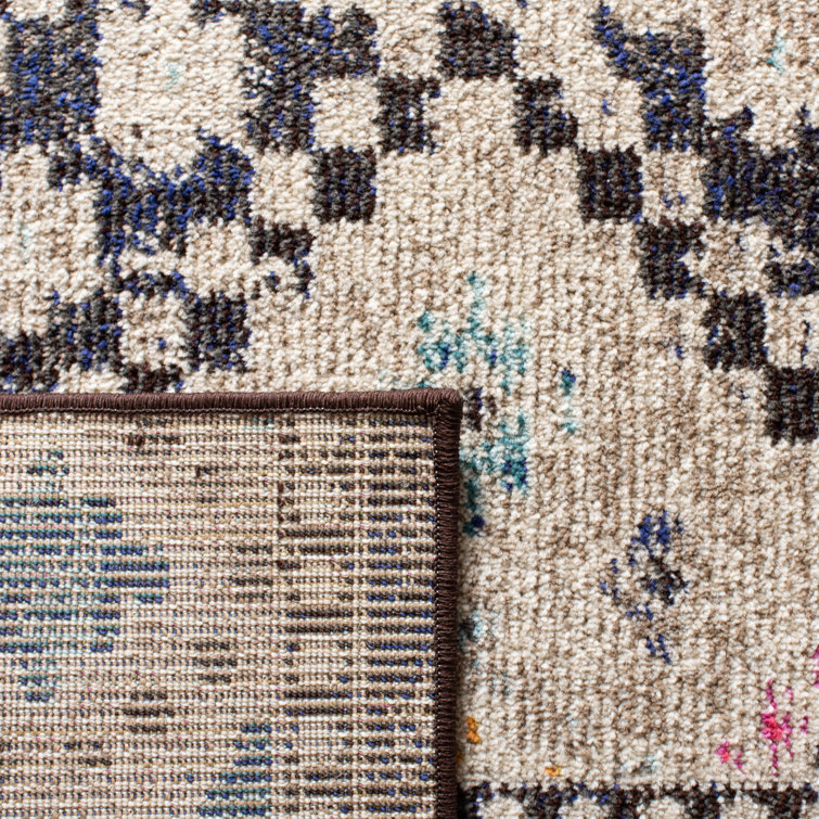 Chic Metro-Mod Black and Yellow Square Synthetic Area Rug