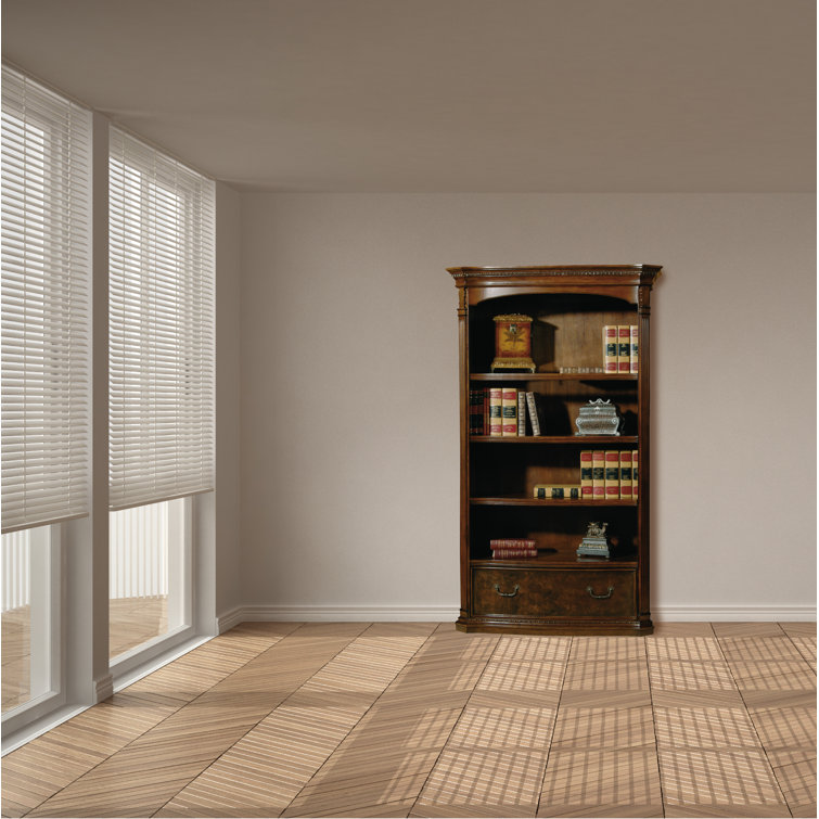 Traditional Old World Walnut Adjustable Bookcase with Drawers