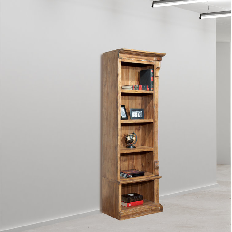 Natural Wood Adjustable Kids Bookcase with Shelves
