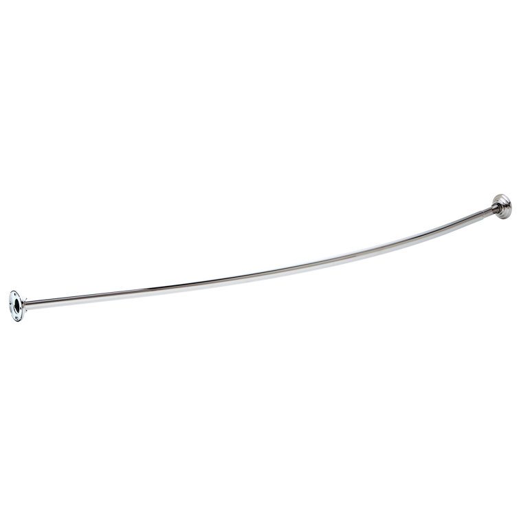 60" Curved Fixed Shower Curtain Rod
