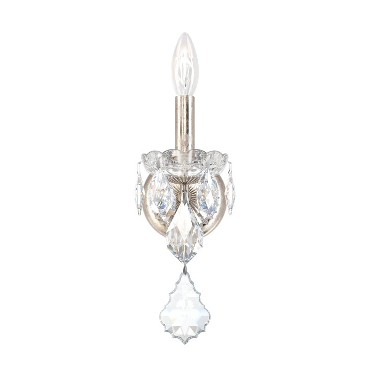 Century 13" Heirloom Silver Direct Wired Candle Sconce