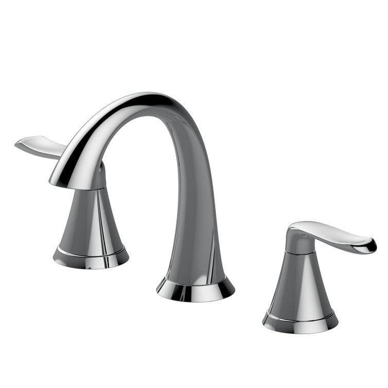 Piccolo Polished Chrome 6.125" Mid-Arc Bathroom Faucet with Drain