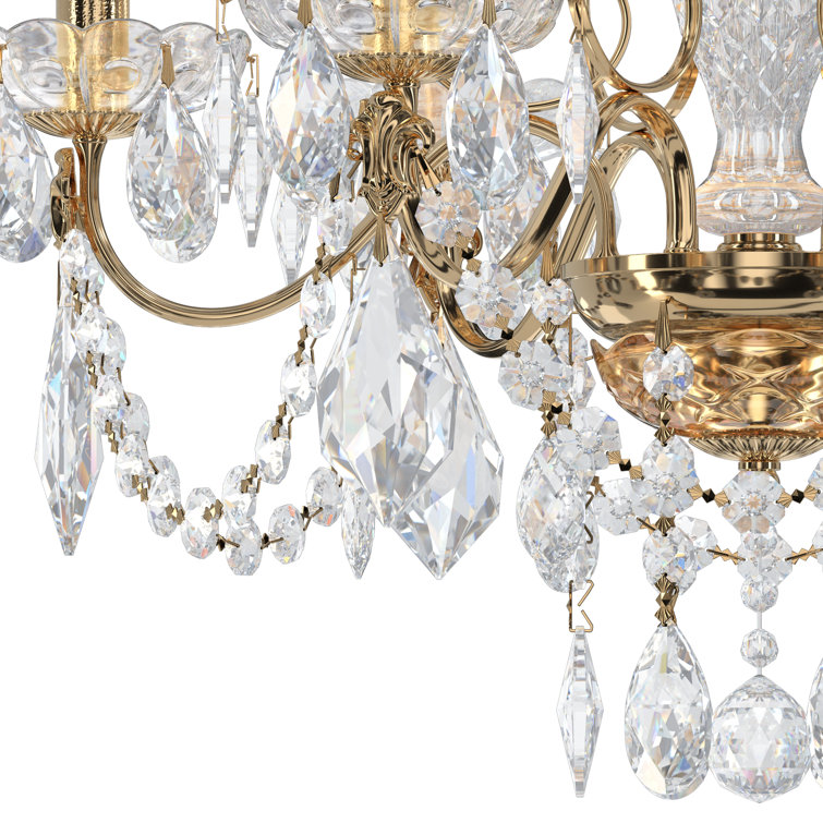 Aurelia Bronze and Crystal 6-Light Chandelier