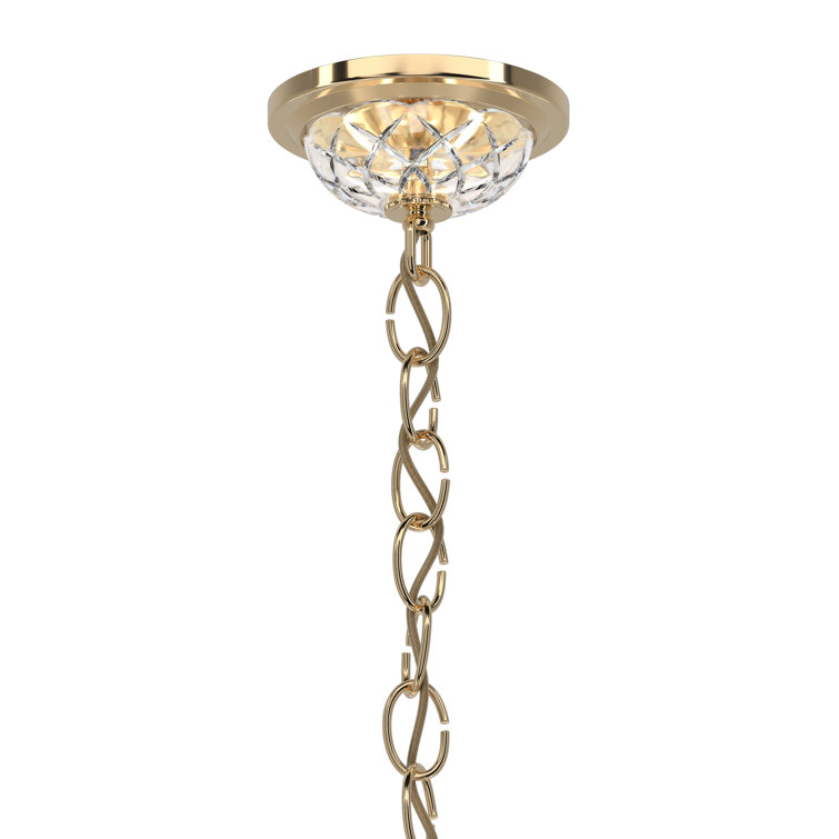 Aurelia Bronze and Crystal 6-Light Chandelier