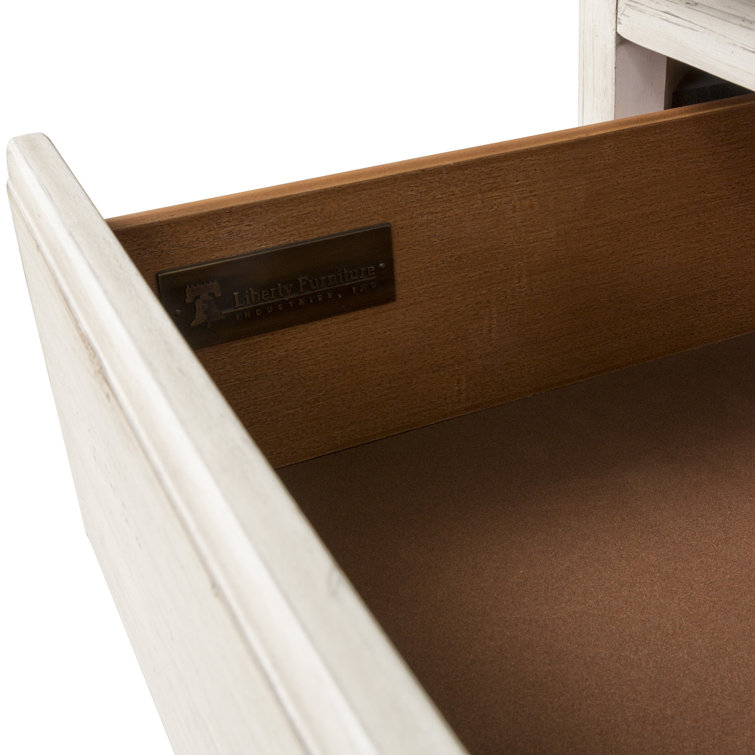 Ayden Transitional 8-Drawer White Dresser with Dovetail Details