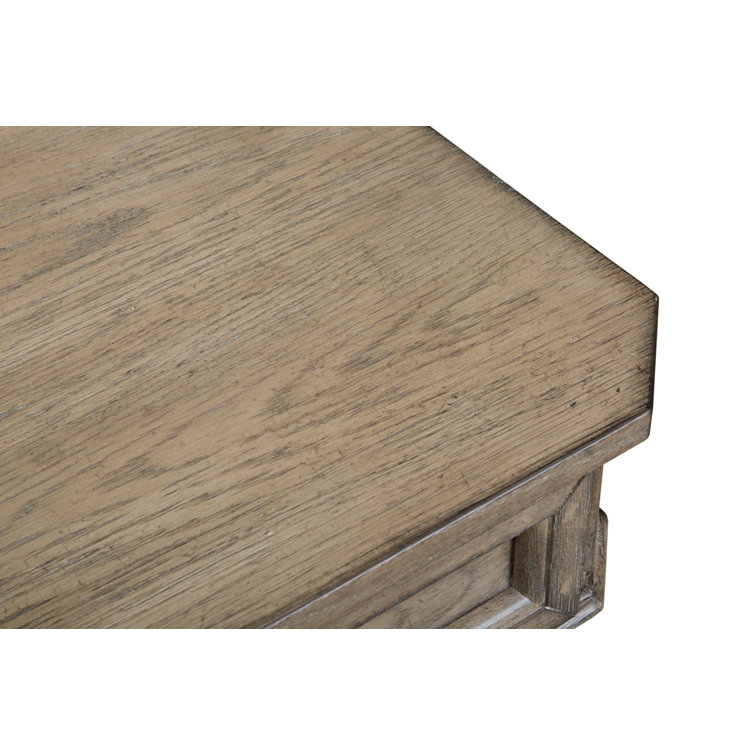 Elegant White and Brass 60" Writing Desk with Scrolled Legs