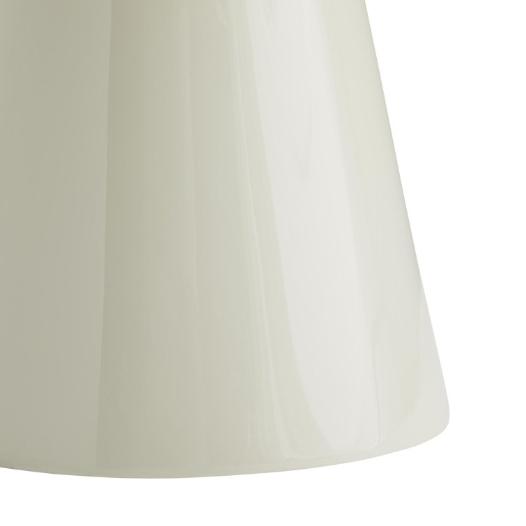 White Round Acrylic Pedestal Base Side Table