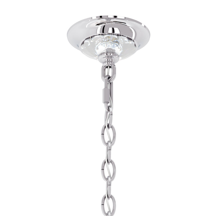 Heirloom Gold 8-Light Traditional Chandelier with Clear Heritage Crystals