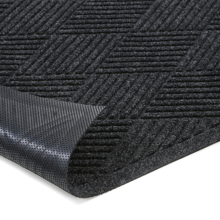 Eco-Friendly Charcoal Polypropylene Outdoor Runner Mat 59"x35"