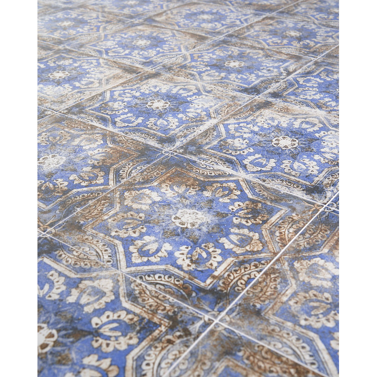 Antique Flora Multicolor Matte Porcelain Floor and Wall Tile