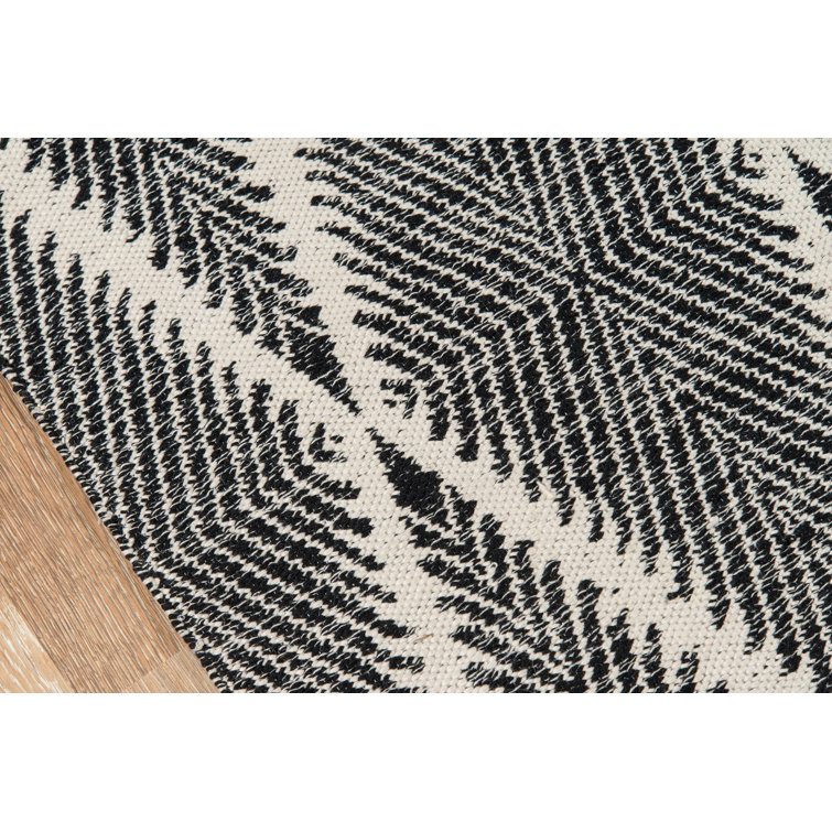 Handmade Black and Gray Diamond Geometric Rectangle Rug 6' x 9'