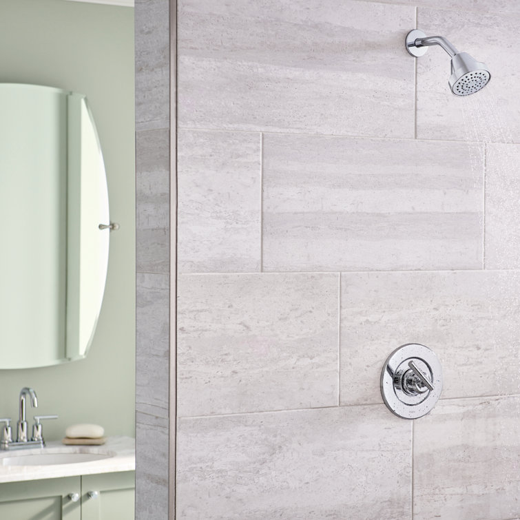 Gibson Chrome Wall-Mounted Lever Shower Trim