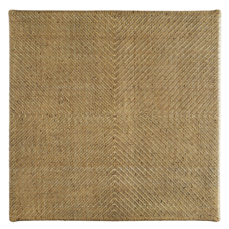 Underhill 40'' Square Woven Rattan Coffee Table