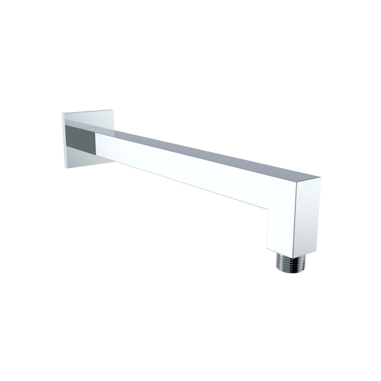 Polished Chrome Square Wall-Mounted Shower Arm