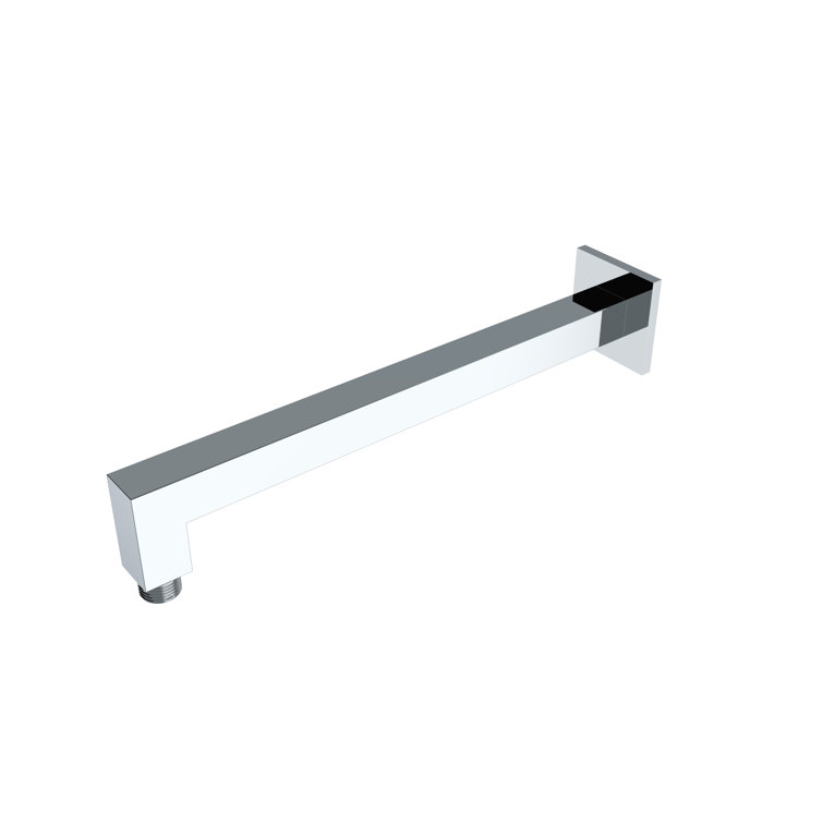 Polished Chrome Square Wall-Mounted Shower Arm