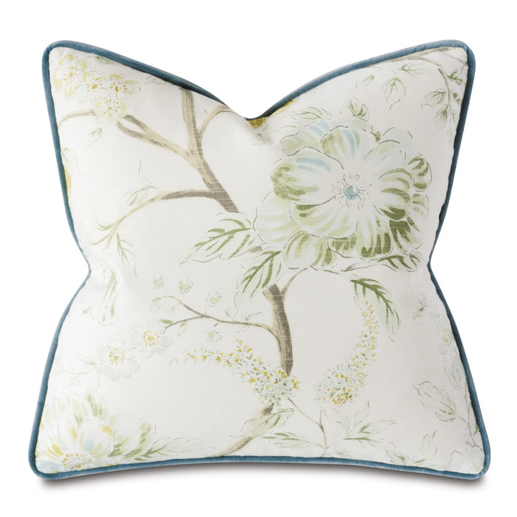 Charlotte Moss 20x20 Square Cotton Throw Pillow with Feather Insert