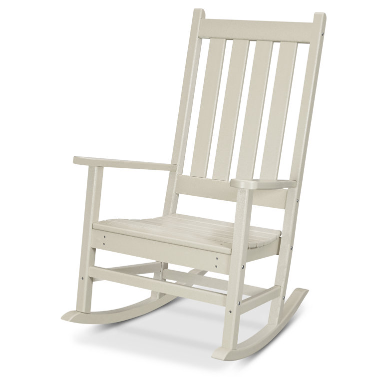 Sand Castle Polywood Lumber Outdoor Porch Rocking Chair with Arms