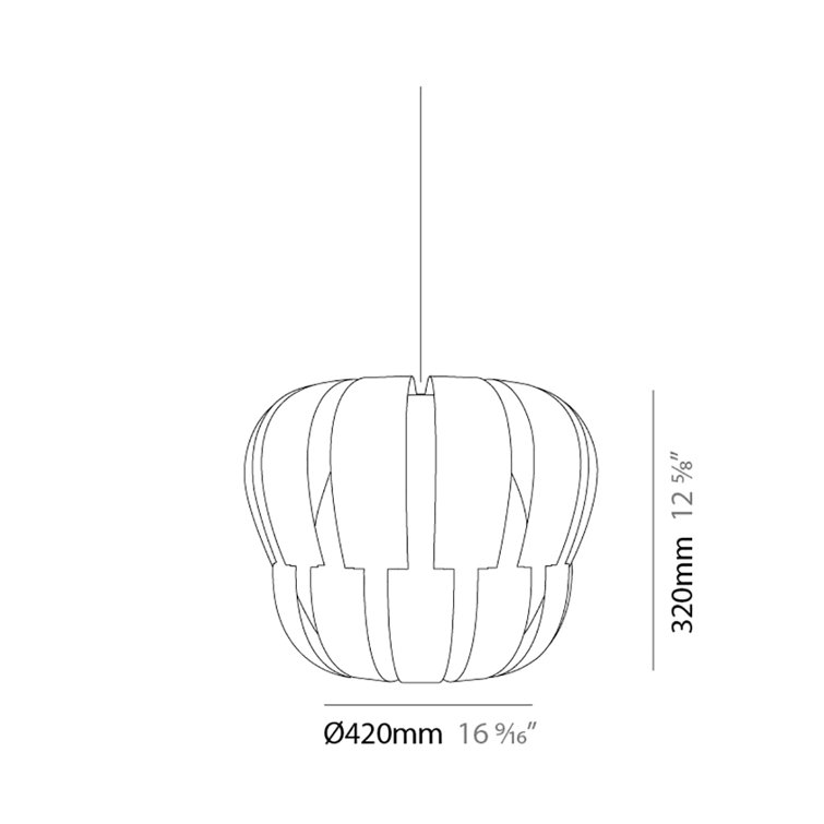 White Lantern Pendant Light with Adjustable Cord