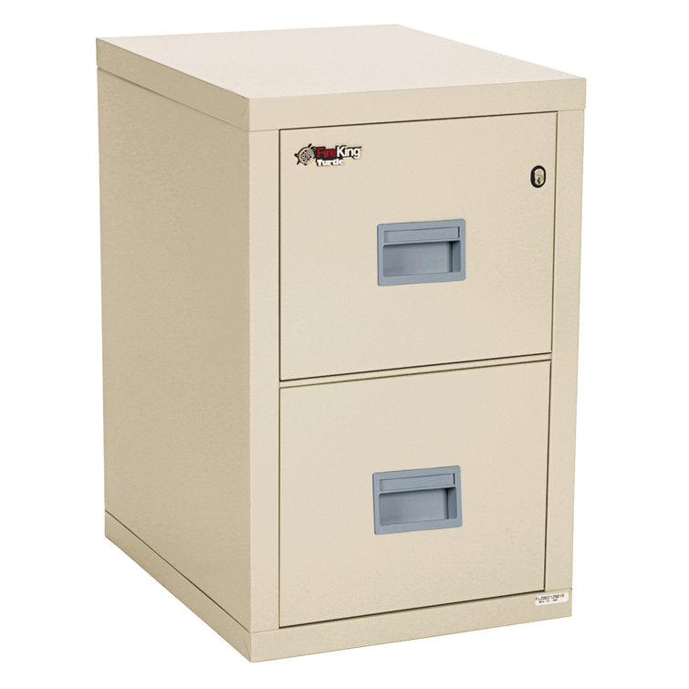 Parchment 2-Drawer Fireproof and Water-Resistant Vertical Filing Cabinet