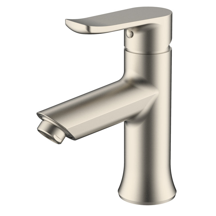 Brushed Nickel Single Handle Bathroom Faucet