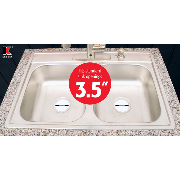 Keeney Silver Stainless Steel Rust Resistant Kitchen Sink Strainer Basket